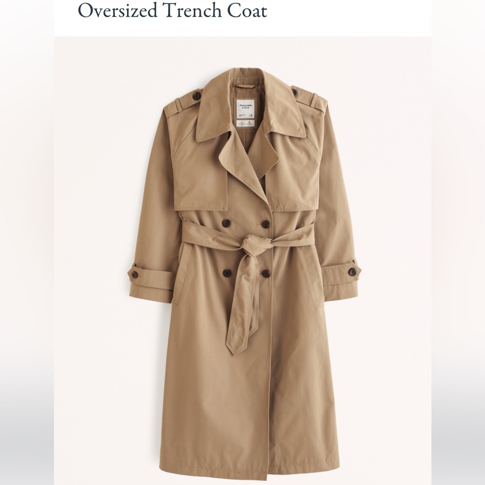 Abercrombie & Fitch Oversized Trench Coat XSP
